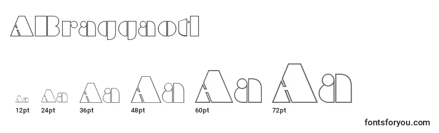 ABraggaotl Font Sizes