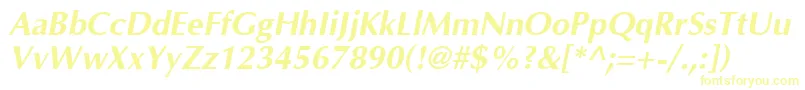 Weitere Informationen zur OptimaCyrBoldItalic-Schriftart OptimaCyrBoldItalic-Schriftart – Gelbe Schriften