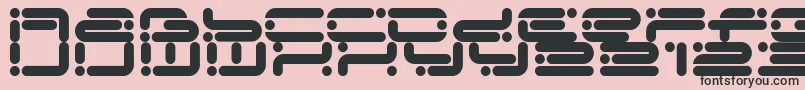 Chicory Font – Black Fonts on Pink Background