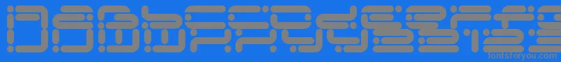 Chicory Font – Gray Fonts on Blue Background