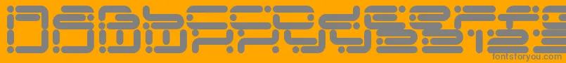 Chicory Font – Gray Fonts on Orange Background