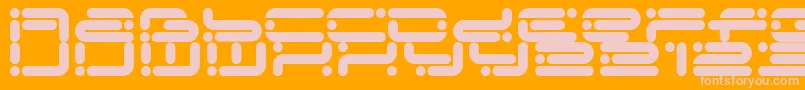 Chicory Font – Pink Fonts on Orange Background