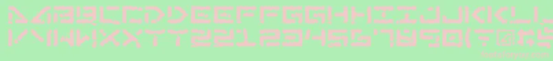 AbductionIii Font – Pink Fonts on Green Background