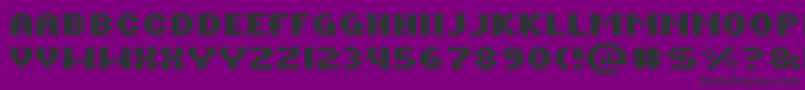 Шрифт Rotorb – чёрные шрифты на фиолетовом фоне