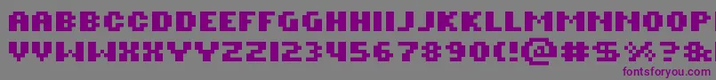 Шрифт Rotorb – фиолетовые шрифты на сером фоне