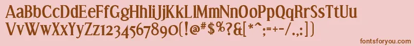En savoir plus sur la police EffloresceBd Police EffloresceBd – polices brunes sur fond rose