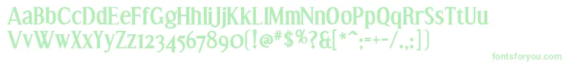 EffloresceBd Font – Green Fonts on White Background