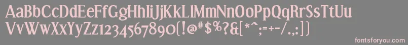 EffloresceBd Font – Pink Fonts on Gray Background
