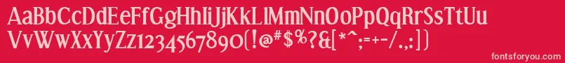 EffloresceBd Font – Pink Fonts on Red Background