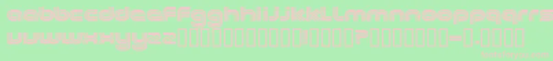 Excee Font – Pink Fonts on Green Background