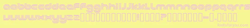 Excee Font – Pink Fonts on Yellow Background