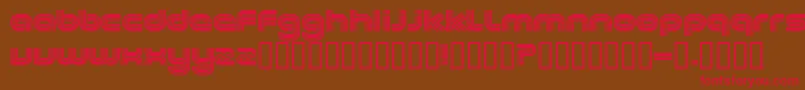 Excee Font – Red Fonts on Brown Background