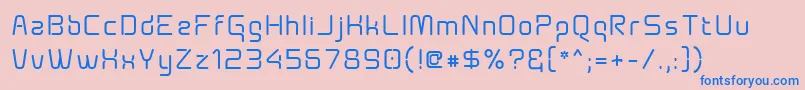 Aunchantedxspace ffy Font – Blue Fonts on Pink Background