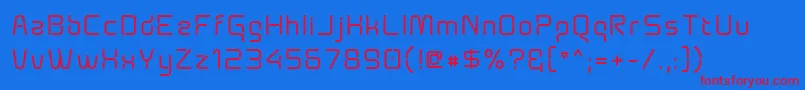 fuente Aunchantedxspace ffy – Fuentes Rojas Sobre Fondo Azul