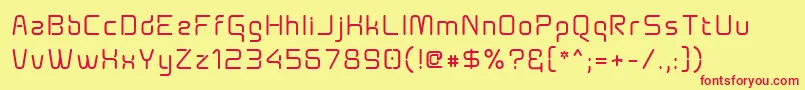 Aunchantedxspace ffy Font – Red Fonts on Yellow Background