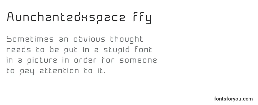 Шрифт Aunchantedxspace ffy