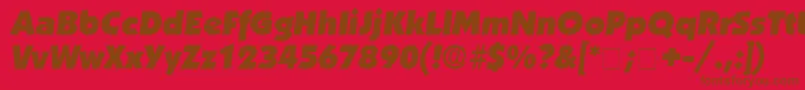 AnakeimDisplaySsiItalic Font – Brown Fonts on Red Background