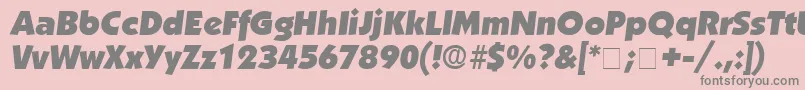 AnakeimDisplaySsiItalic-Schriftart – Graue Schriften auf rosa Hintergrund