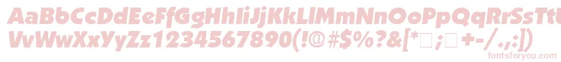 AnakeimDisplaySsiItalic Font – Pink Fonts on White Background