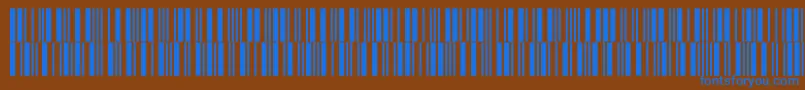 フォントV300018 – 茶色の背景に青い文字
