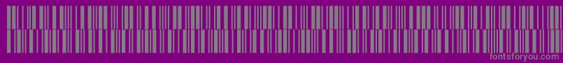 V300018-fontti – harmaat kirjasimet violetilla taustalla