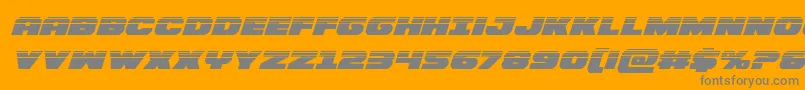 Bummerhalfital Font – Gray Fonts on Orange Background