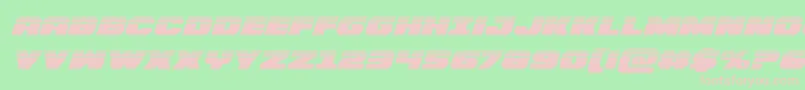 Bummerhalfital Font – Pink Fonts on Green Background
