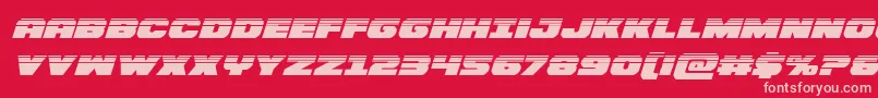 Bummerhalfital Font – Pink Fonts on Red Background