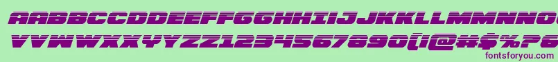 Bummerhalfital Font – Purple Fonts on Green Background