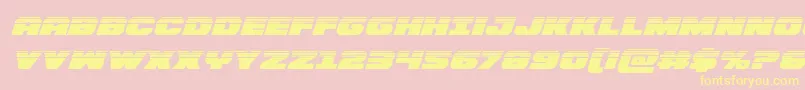 Bummerhalfital Font – Yellow Fonts on Pink Background