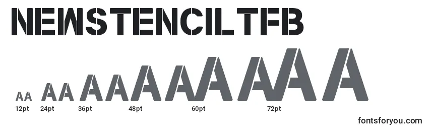 NewStencilTfb Font Sizes