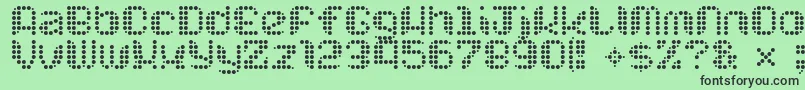 Chuck ffy Font – Black Fonts on Green Background