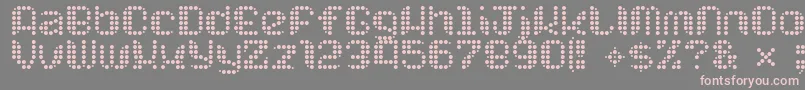 Chuck ffy Font – Pink Fonts on Gray Background