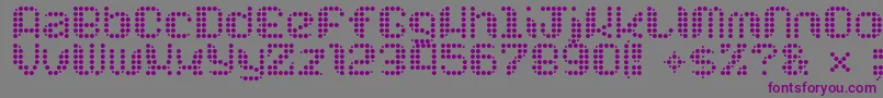 Chuck ffy-fontti – violetit fontit harmaalla taustalla