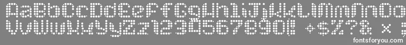 Chuck ffy Font – White Fonts on Gray Background