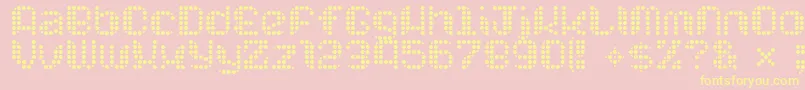 Chuck ffy Font – Yellow Fonts on Pink Background