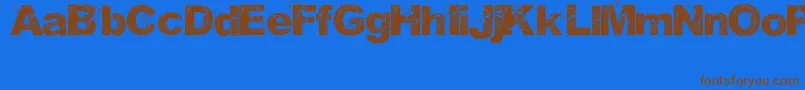 Шрифт Orial – коричневые шрифты на синем фоне