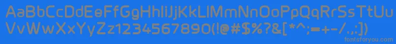 MillarExtrabold-Schriftart – Graue Schriften auf blauem Hintergrund