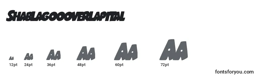 Shablagoooverlapital Font Sizes