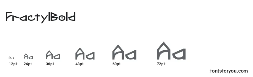 FractylBold Font Sizes