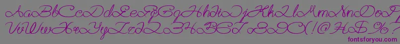 AkuCintaKamu-Schriftart – Violette Schriften auf grauem Hintergrund