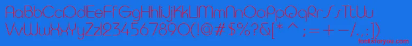 Шрифт TrsL – красные шрифты на синем фоне