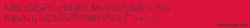 Janesville51 Font – Black Fonts on Red Background