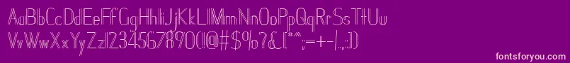 Janesville51 Font – Pink Fonts on Purple Background