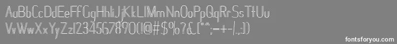 フォントJanesville51 – 灰色の背景に白い文字