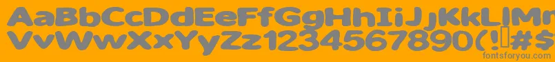 Sweet ffy Font – Gray Fonts on Orange Background