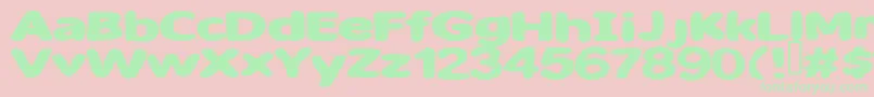 Шрифт Sweet ffy – зелёные шрифты на розовом фоне