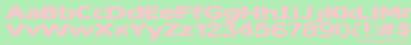 Sweet ffy Font – Pink Fonts on Green Background