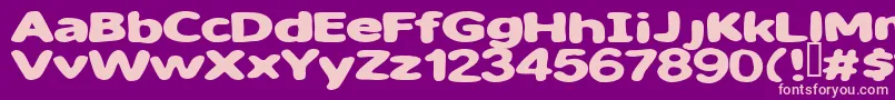 Шрифт Sweet ffy – розовые шрифты на фиолетовом фоне