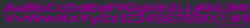 Шрифт Sweet ffy – фиолетовые шрифты на чёрном фоне